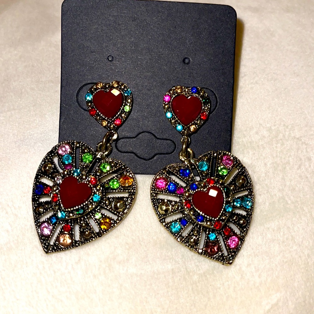 Beautiful heart earrings